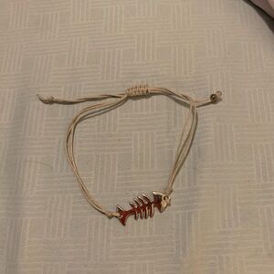 Silver Fishbone Bracelet